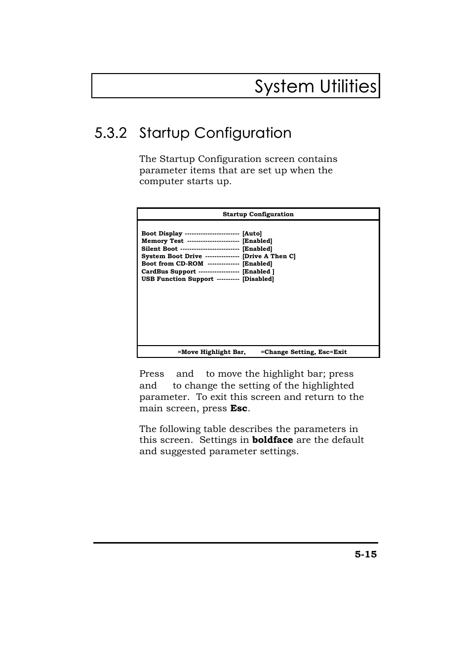 Startup configuration, System utilities | Acer 365 Series User Manual | Page 108 / 138