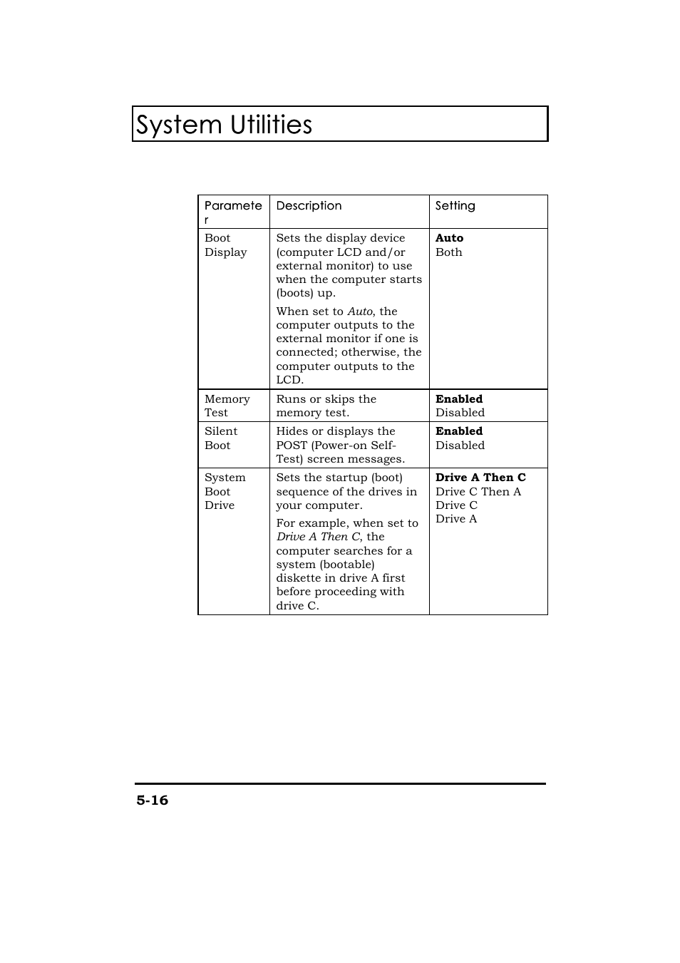 System utilities | Acer 365 Series User Manual | Page 109 / 138