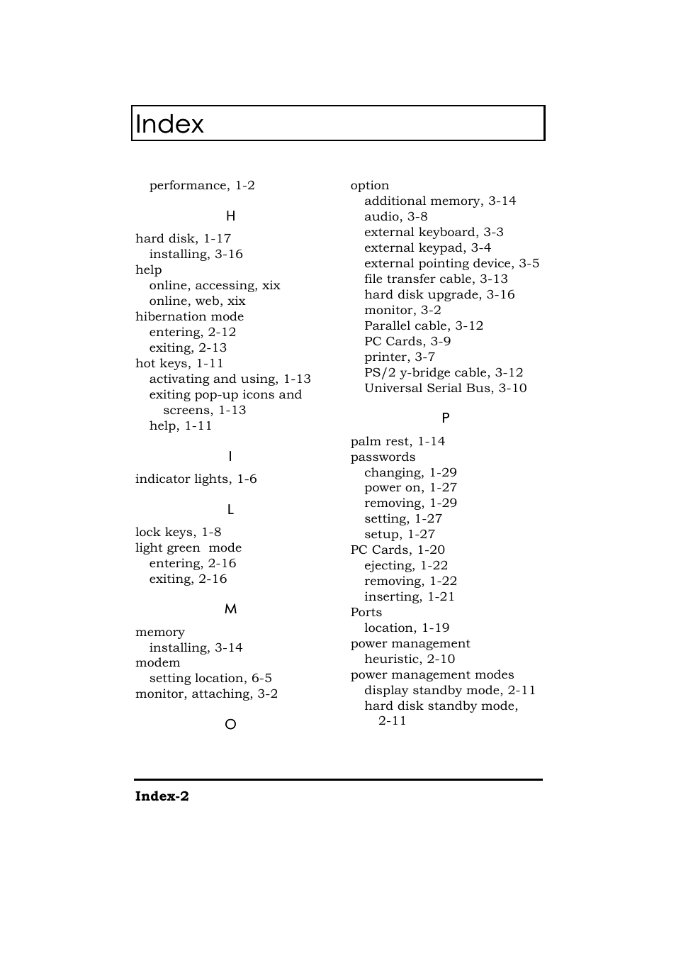 Index | Acer 365 Series User Manual | Page 137 / 138
