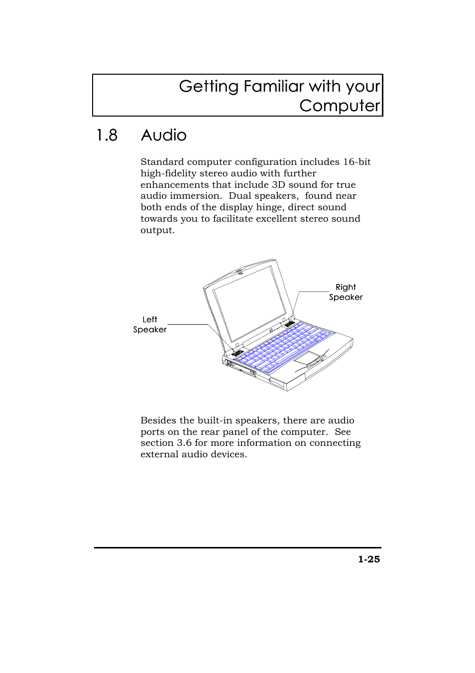 Audio, Getting familiar with your, Getting familiar with your computer computer | 8 audio audio | Acer 365 Series User Manual | Page 45 / 138