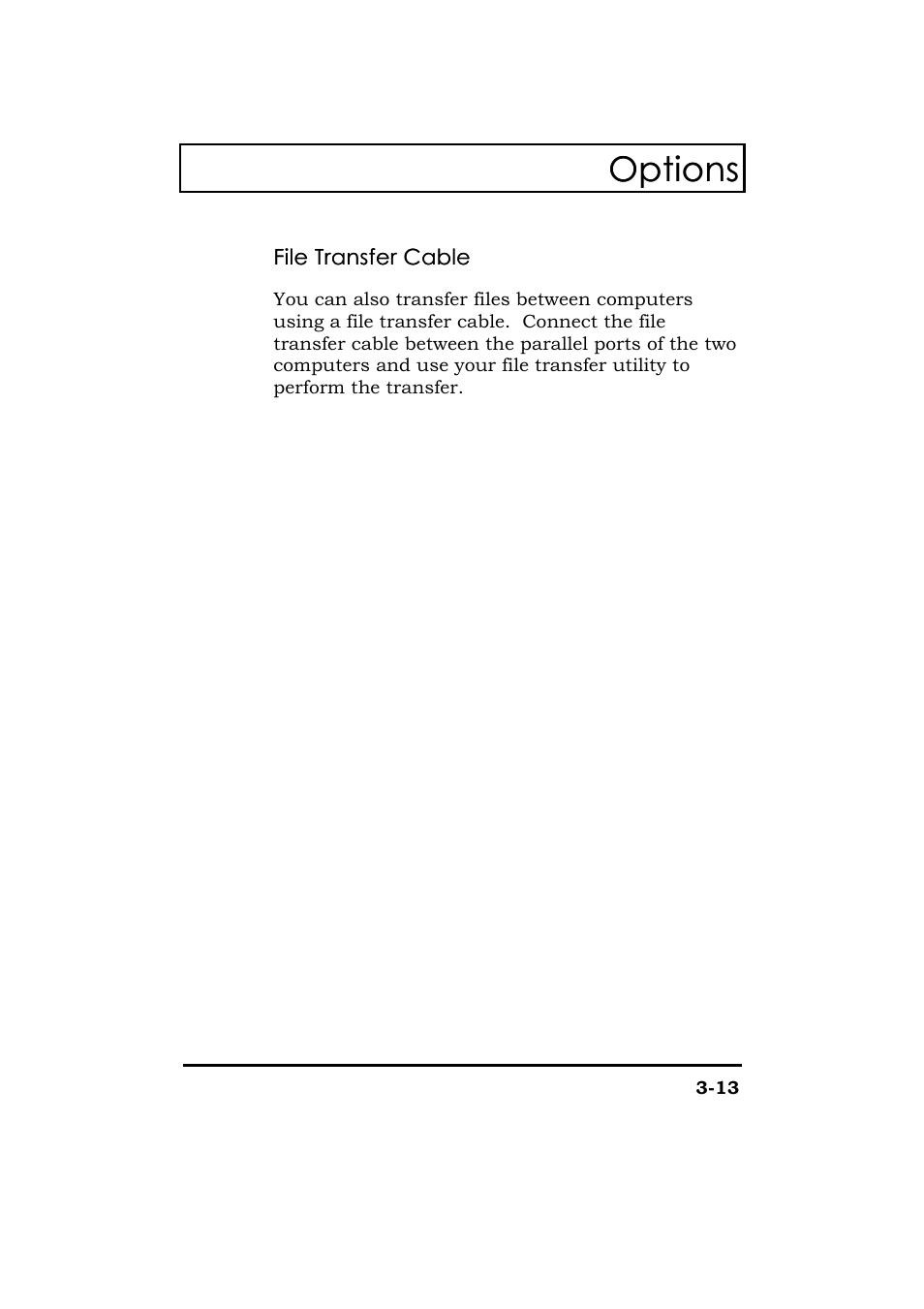 Options | Acer 365 Series User Manual | Page 81 / 138