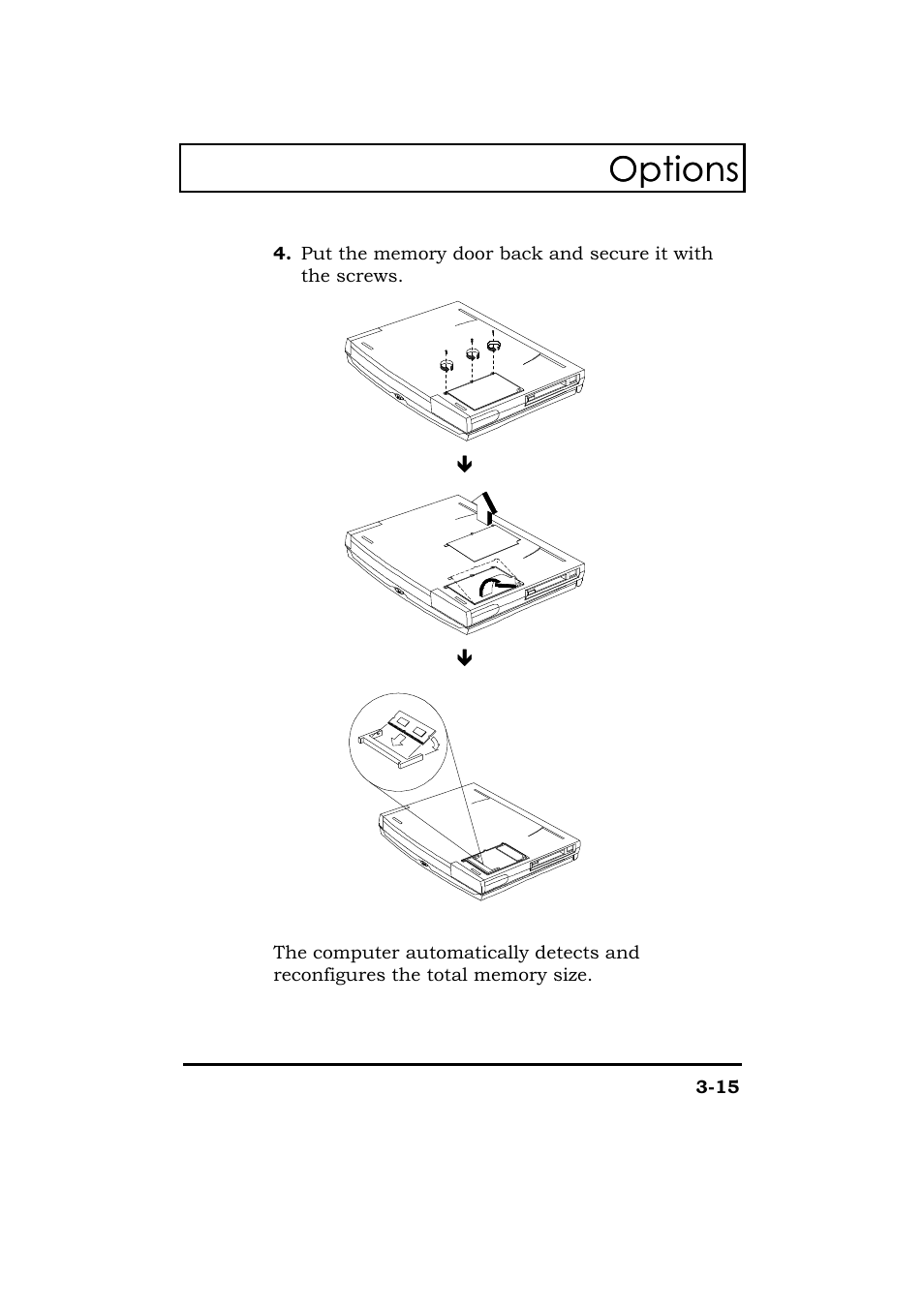 Options | Acer 365 Series User Manual | Page 83 / 138