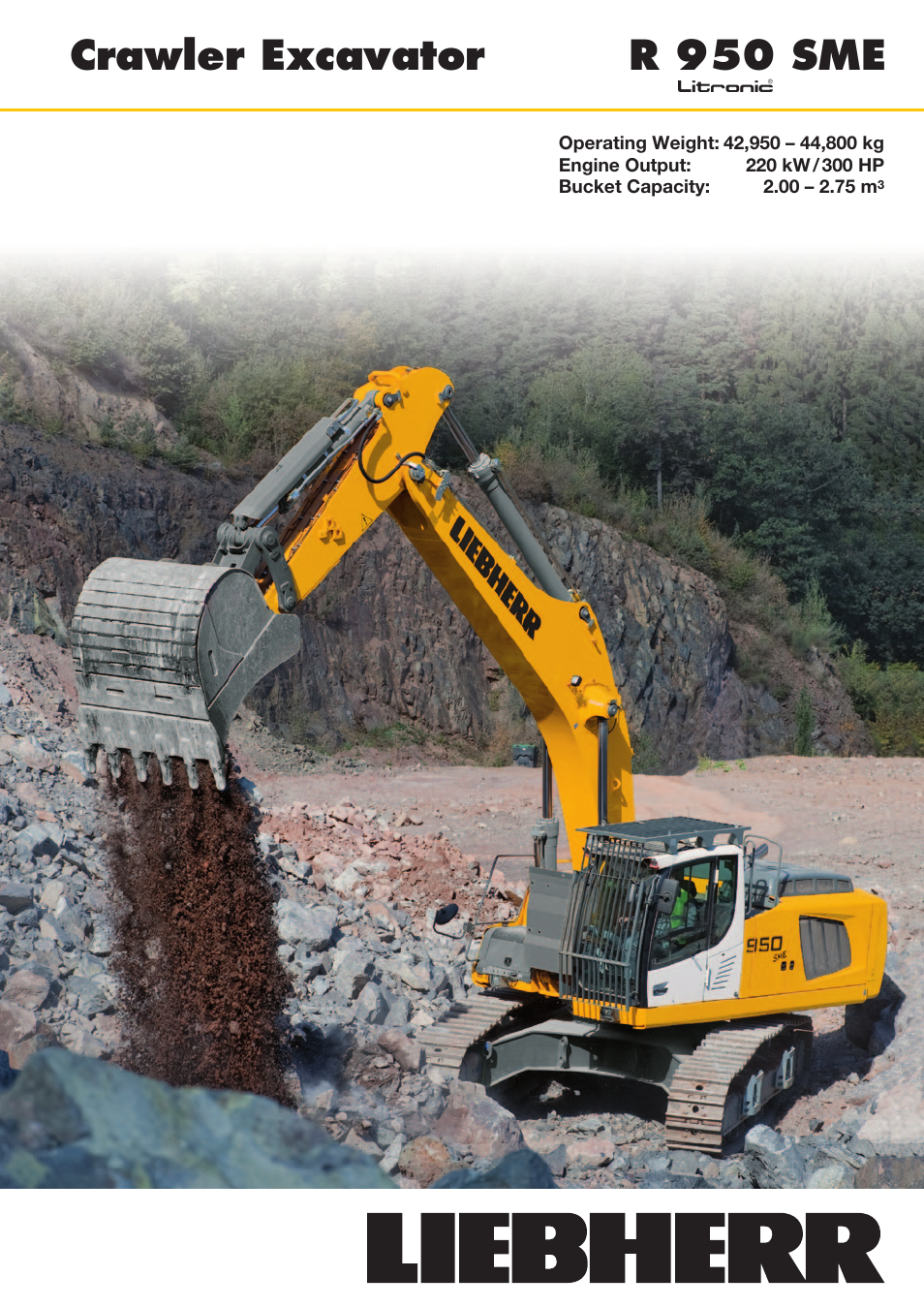 Liebherr R 950 SME User Manual | 8 pages