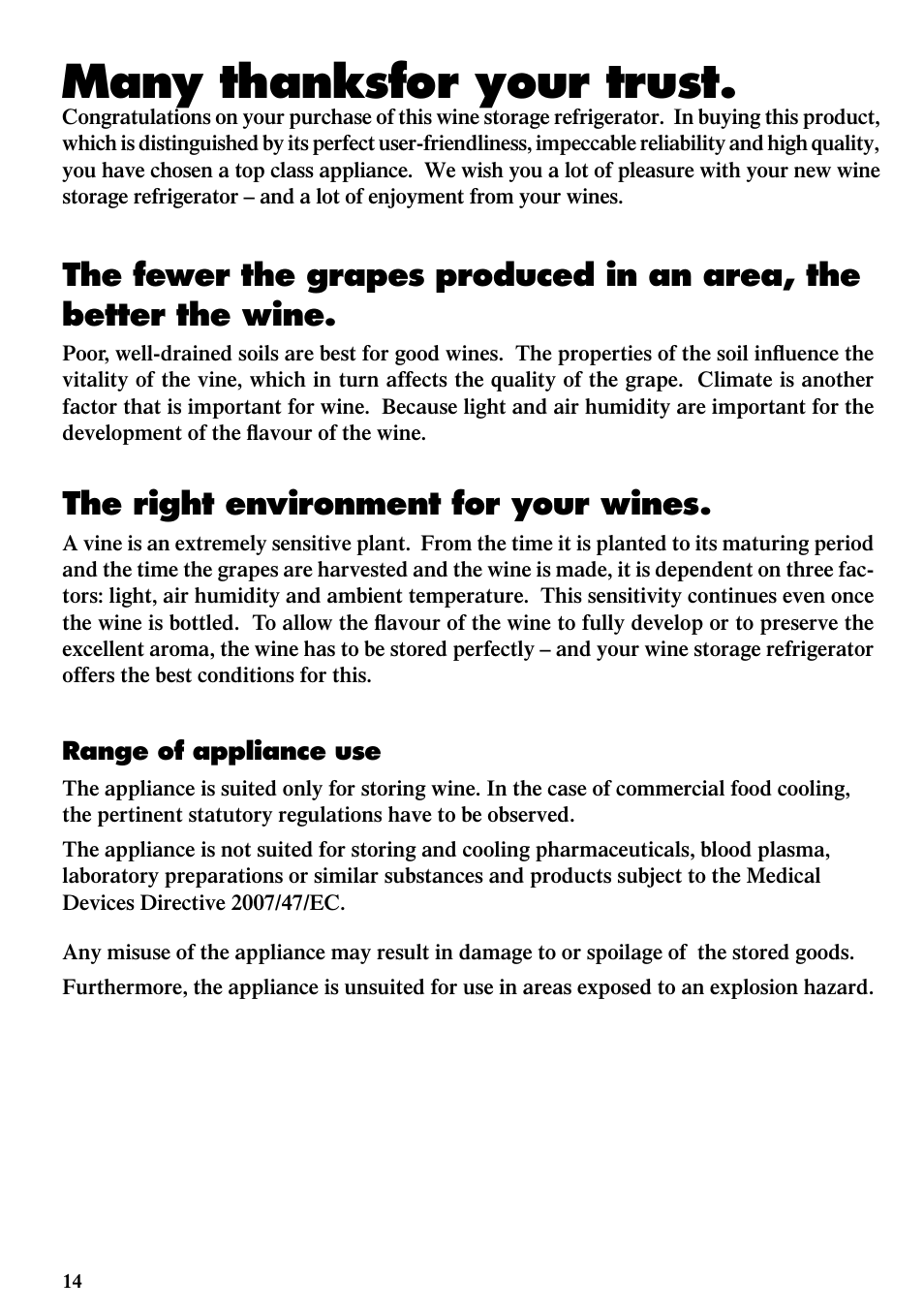 The right environment for your wines | Liebherr WKUes 1753 Grand Cru User Manual | Page 2 / 13