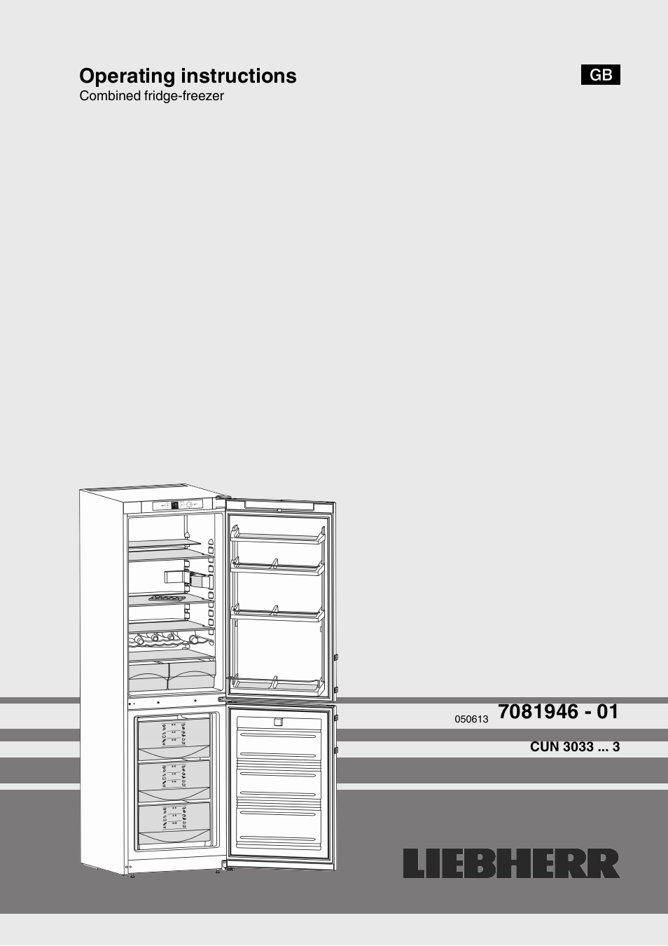 Liebherr CUN 3033 Comfort NoFrost User Manual | 12 pages