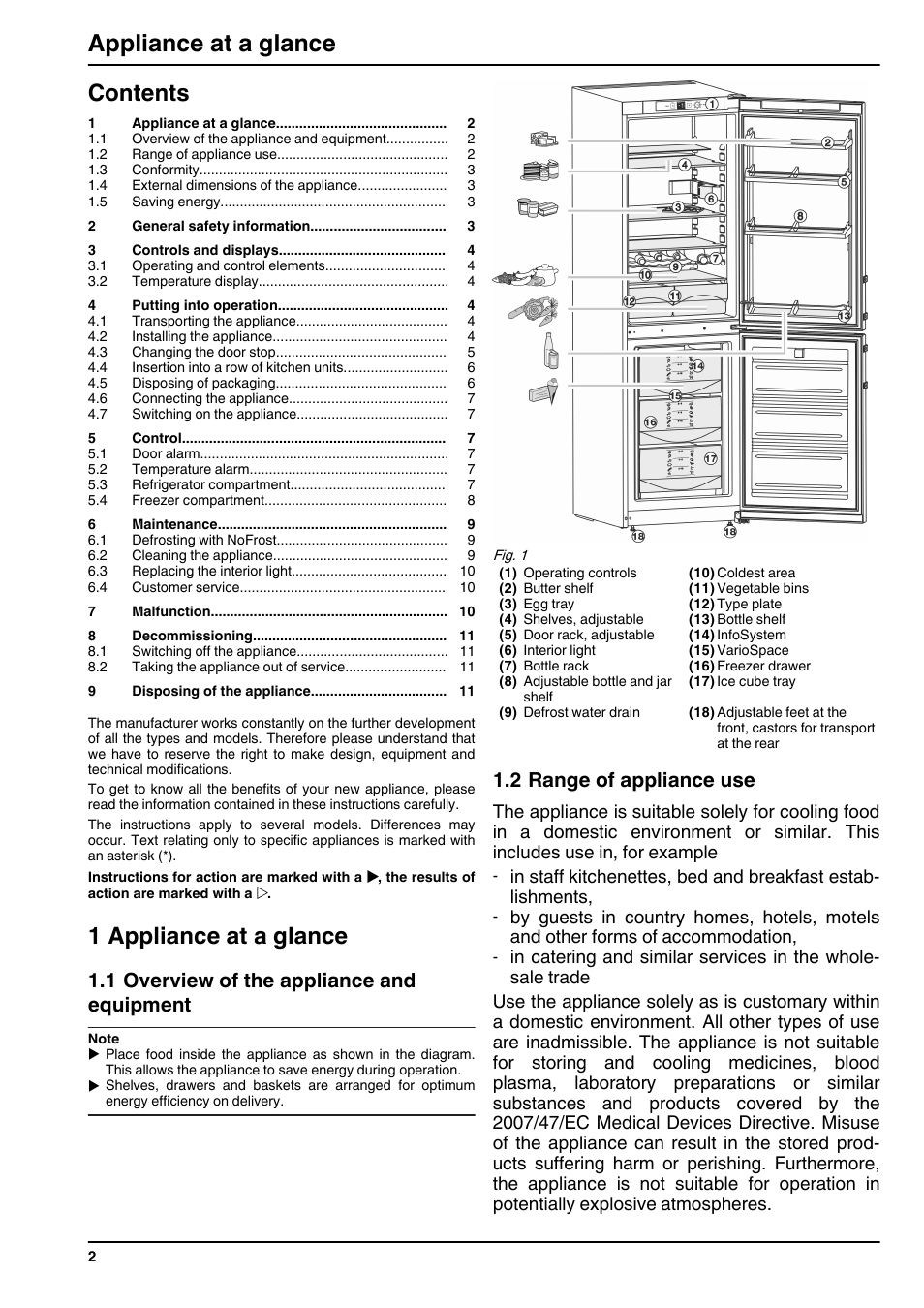 Liebherr CUN 3033 Comfort NoFrost User Manual | Page 2 / 12