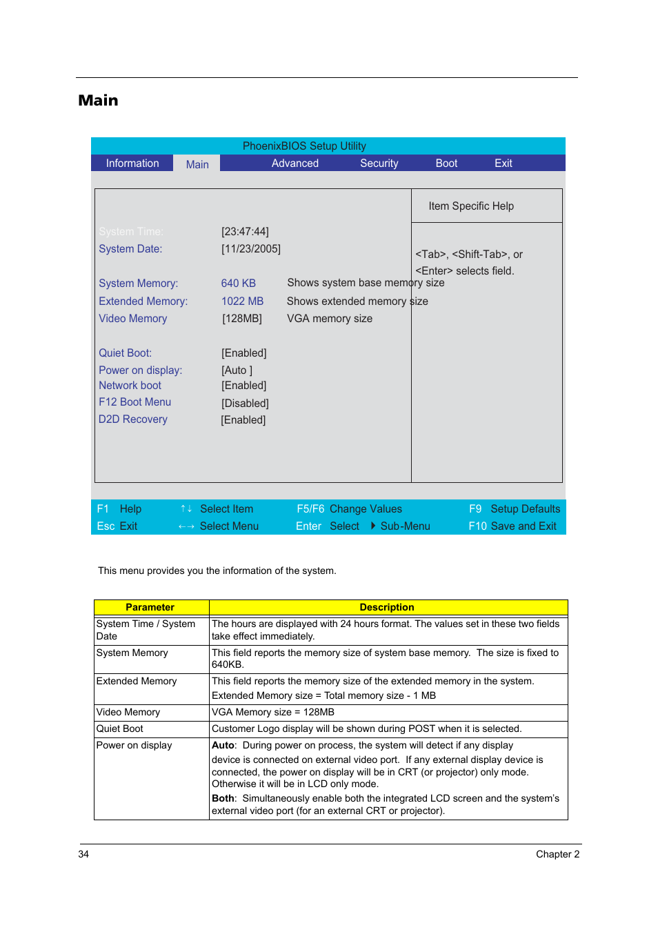 Main | Acer 3100 User Manual | Page 40 / 100