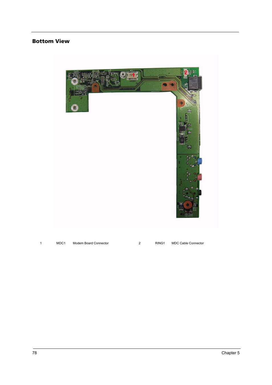 Bottom view | Acer 3100 User Manual | Page 84 / 100