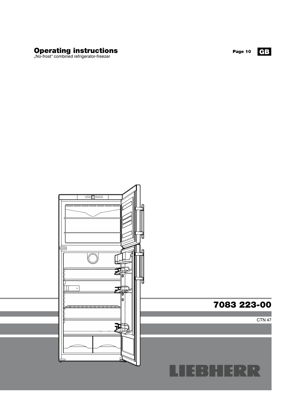Liebherr CTNes 4753 Premium NoFrost User Manual | 9 pages
