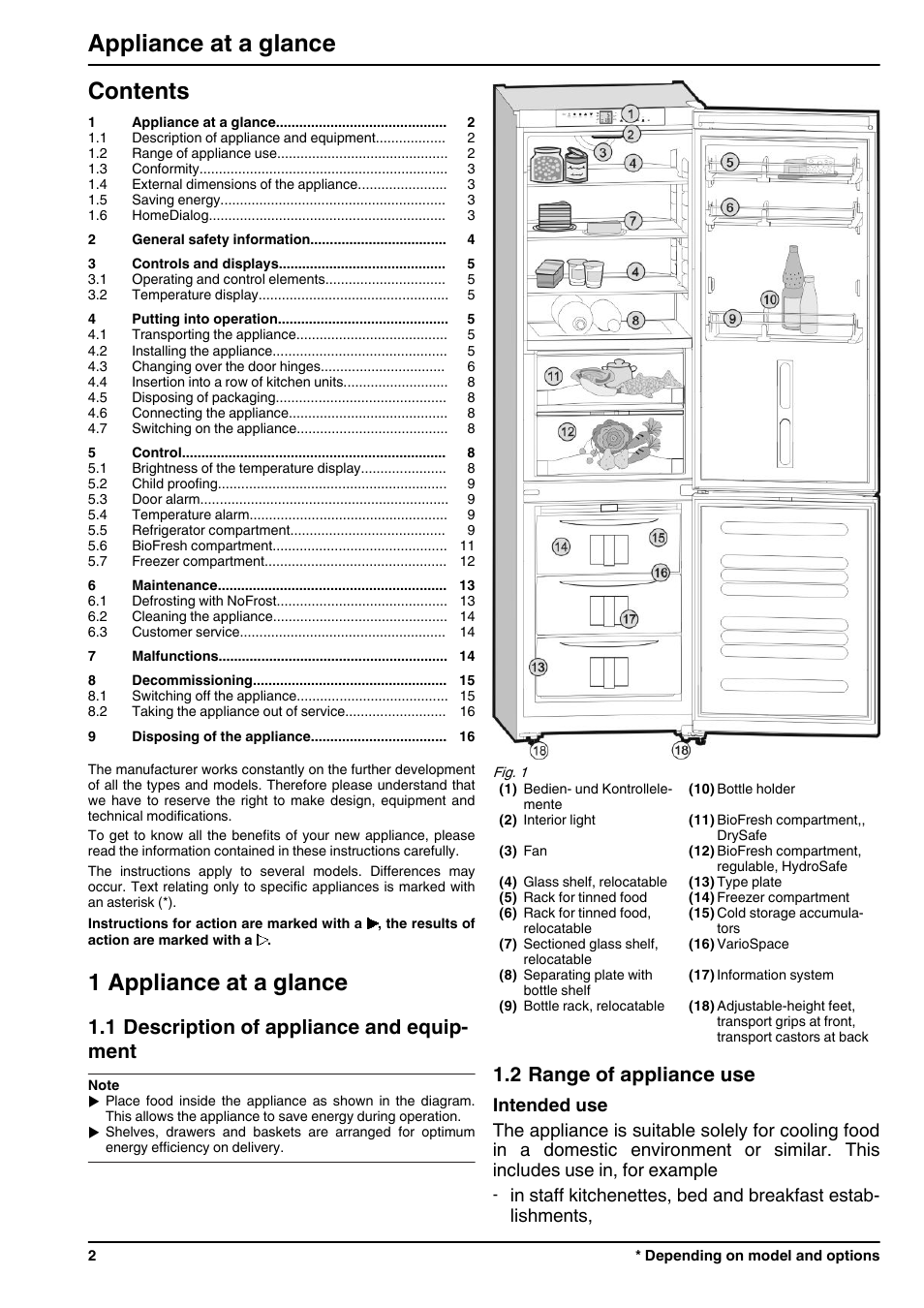 Liebherr CBNPes 3756 Premium BioFresh NoFrost User Manual | Page 2 / 18