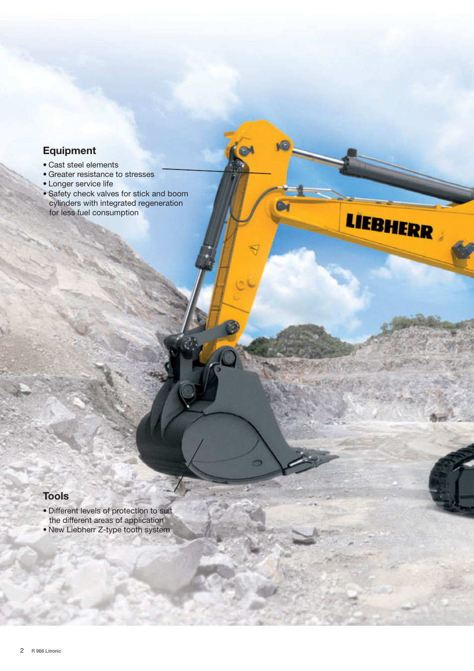 Equipment, Tools | Liebherr R 966 User Manual | Page 2 / 24