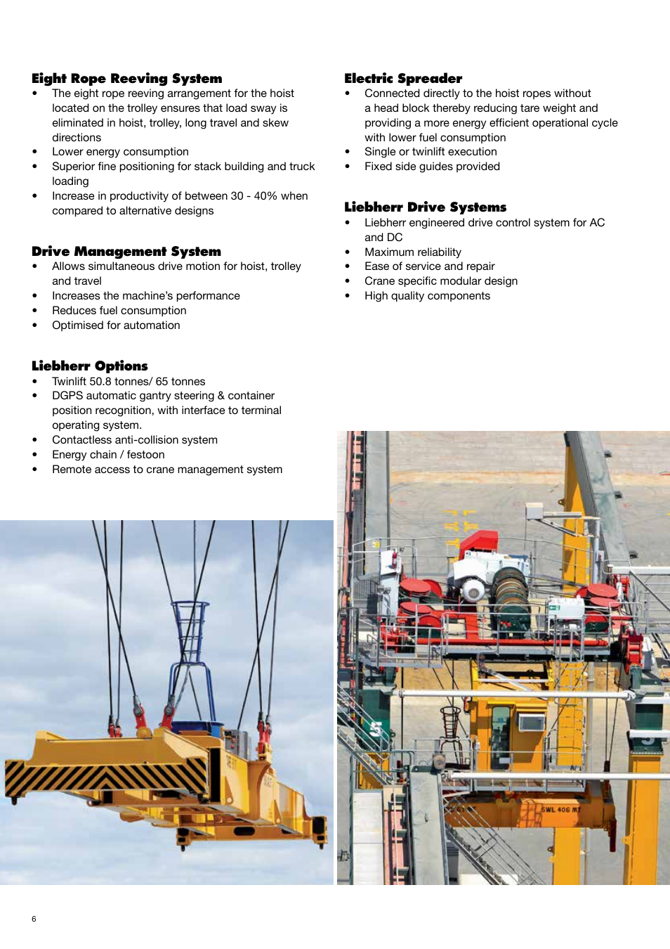Liebherr Rubber tyre gantry cranes (RTG) User Manual | Page 6 / 8