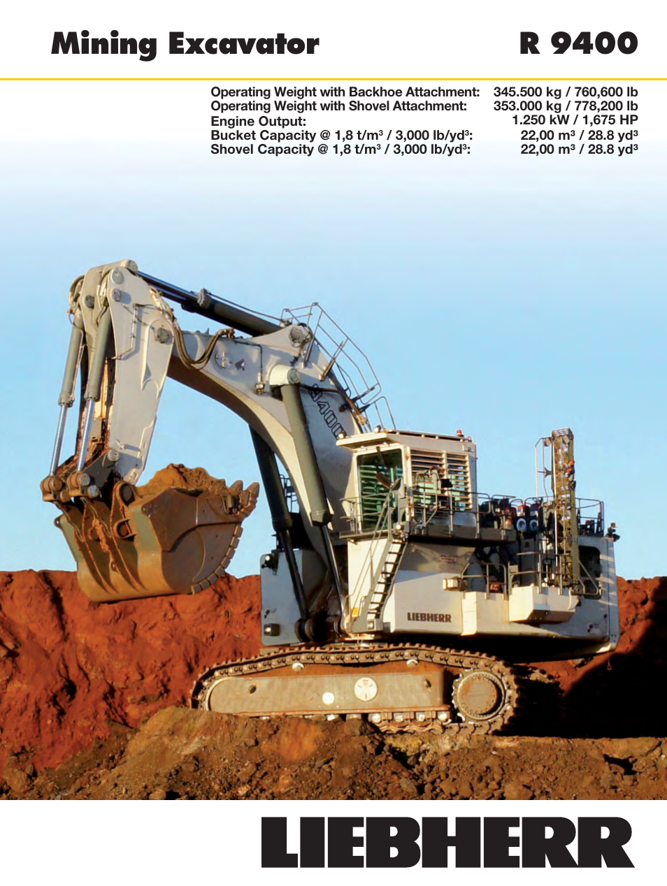 Liebherr R 9400 User Manual | 22 pages