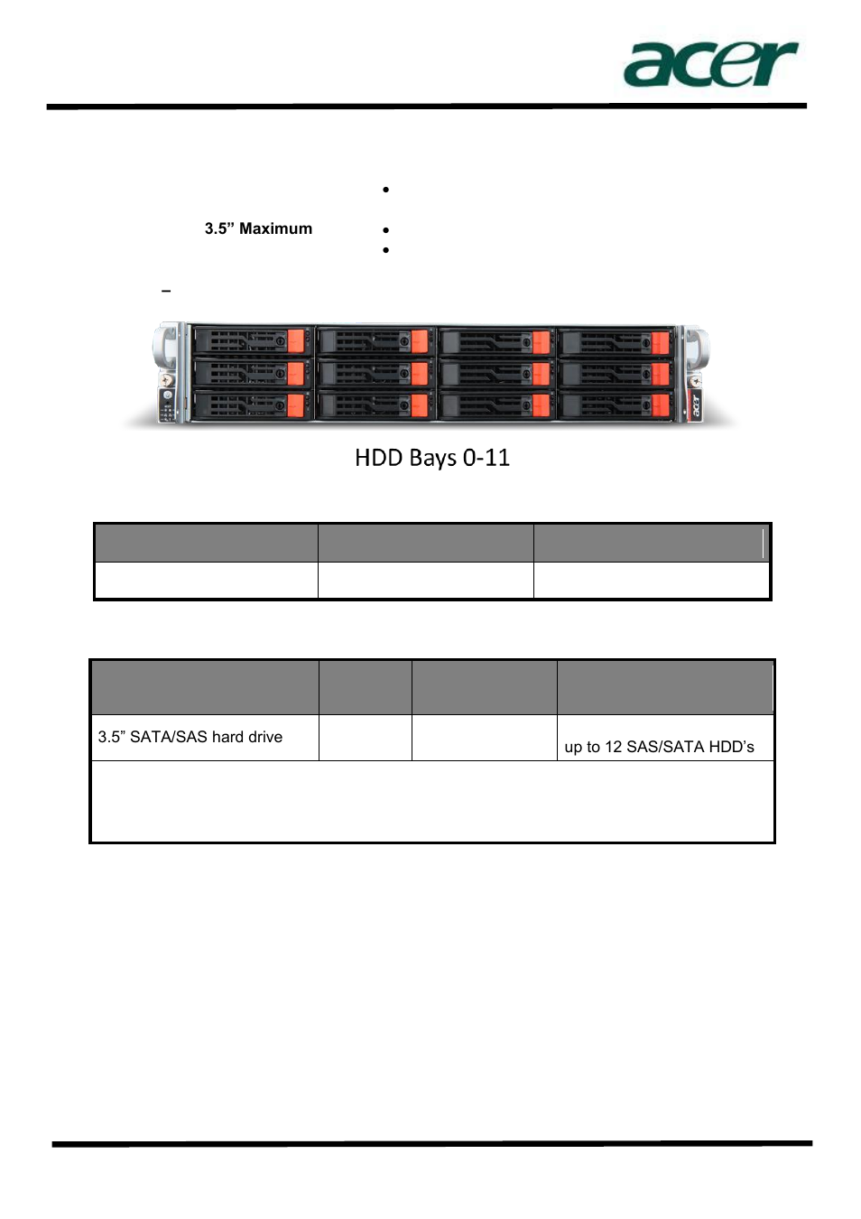 Storage | Acer AN1600 User Manual | Page 9 / 17