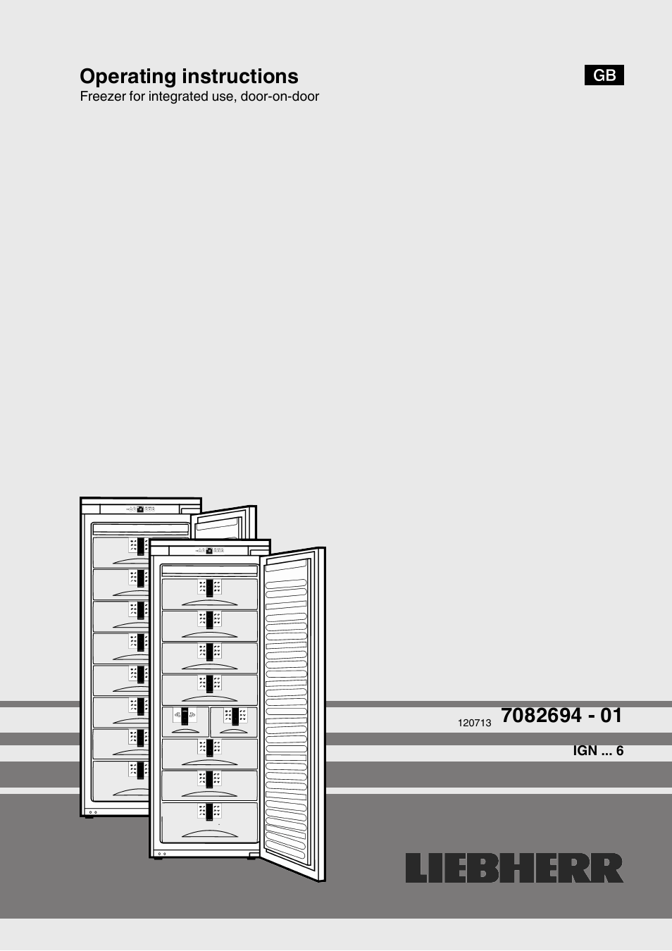 Liebherr IGN 2556 Premium NoFrost User Manual | 10 pages