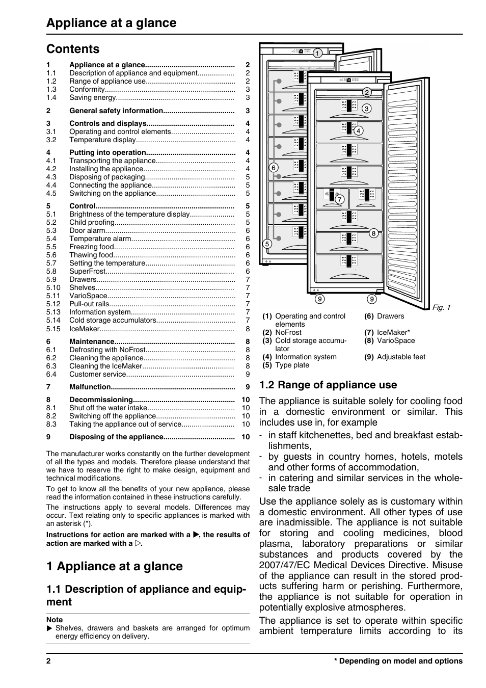 Liebherr IGN 2556 Premium NoFrost User Manual | Page 2 / 10