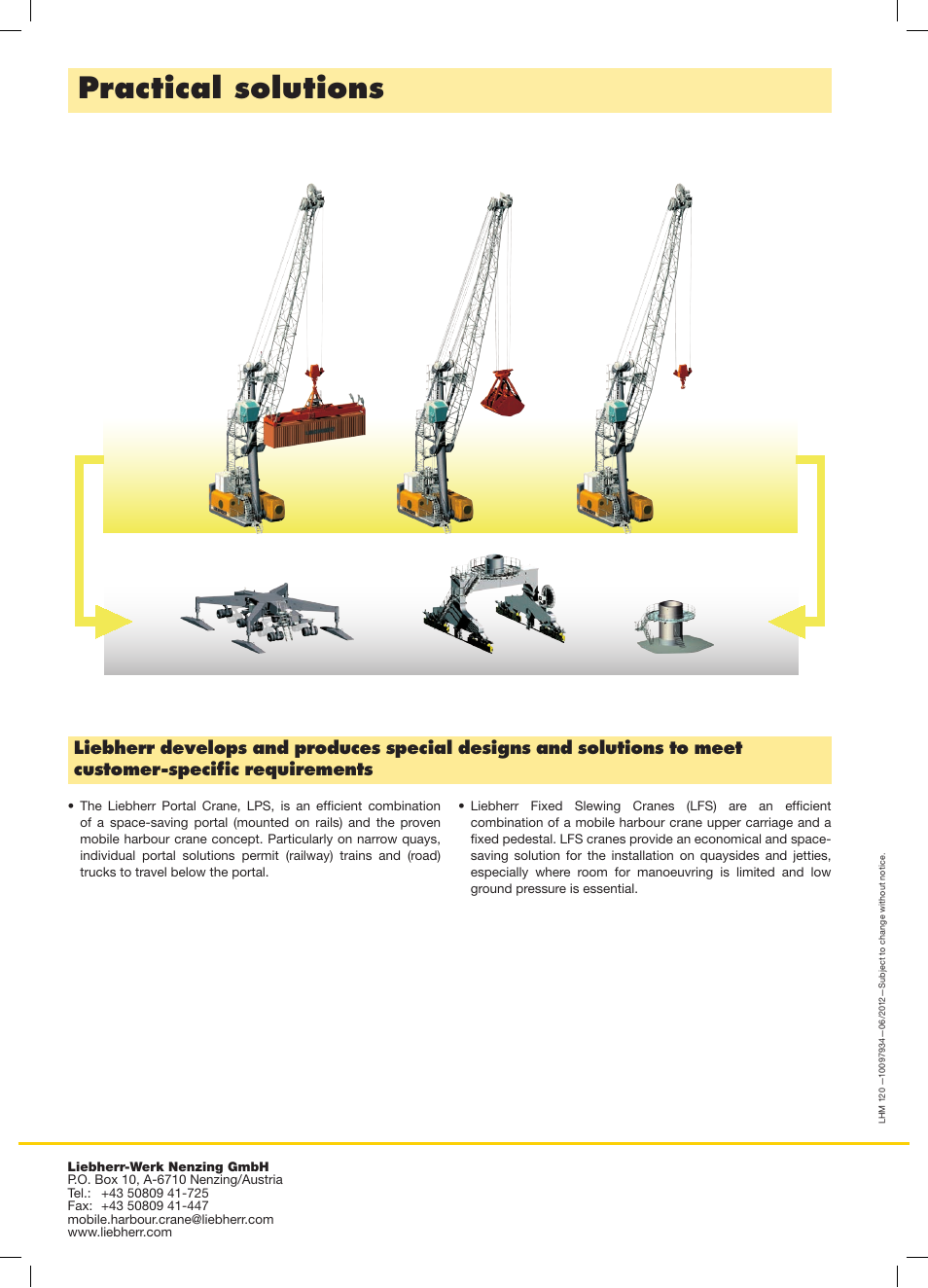 Practical solutions | Liebherr LHM 120 User Manual | Page 8 / 8