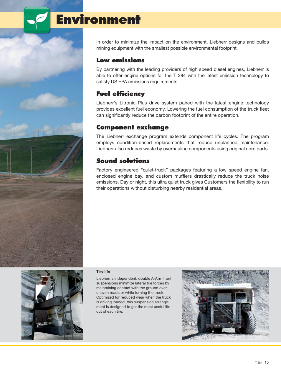 Environment | Liebherr T 284 User Manual | Page 15 / 24