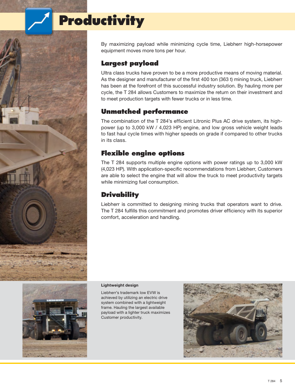 Productivity | Liebherr T 284 User Manual | Page 5 / 24