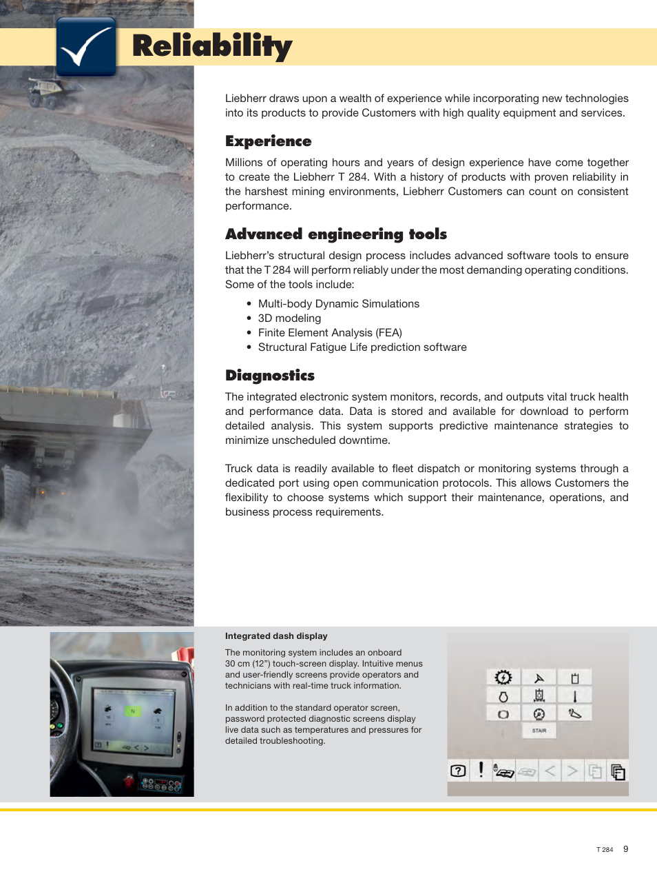 Reliability | Liebherr T 284 User Manual | Page 9 / 24