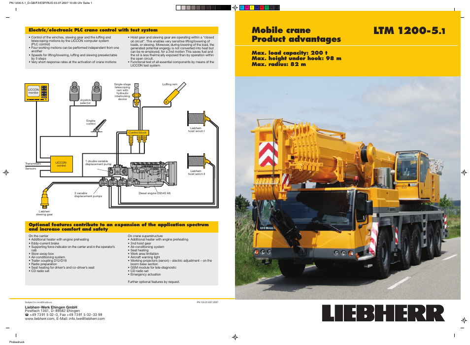 Mobile crane product advantages | Liebherr LTM 1200-5.1 User Manual | Page 11 / 11