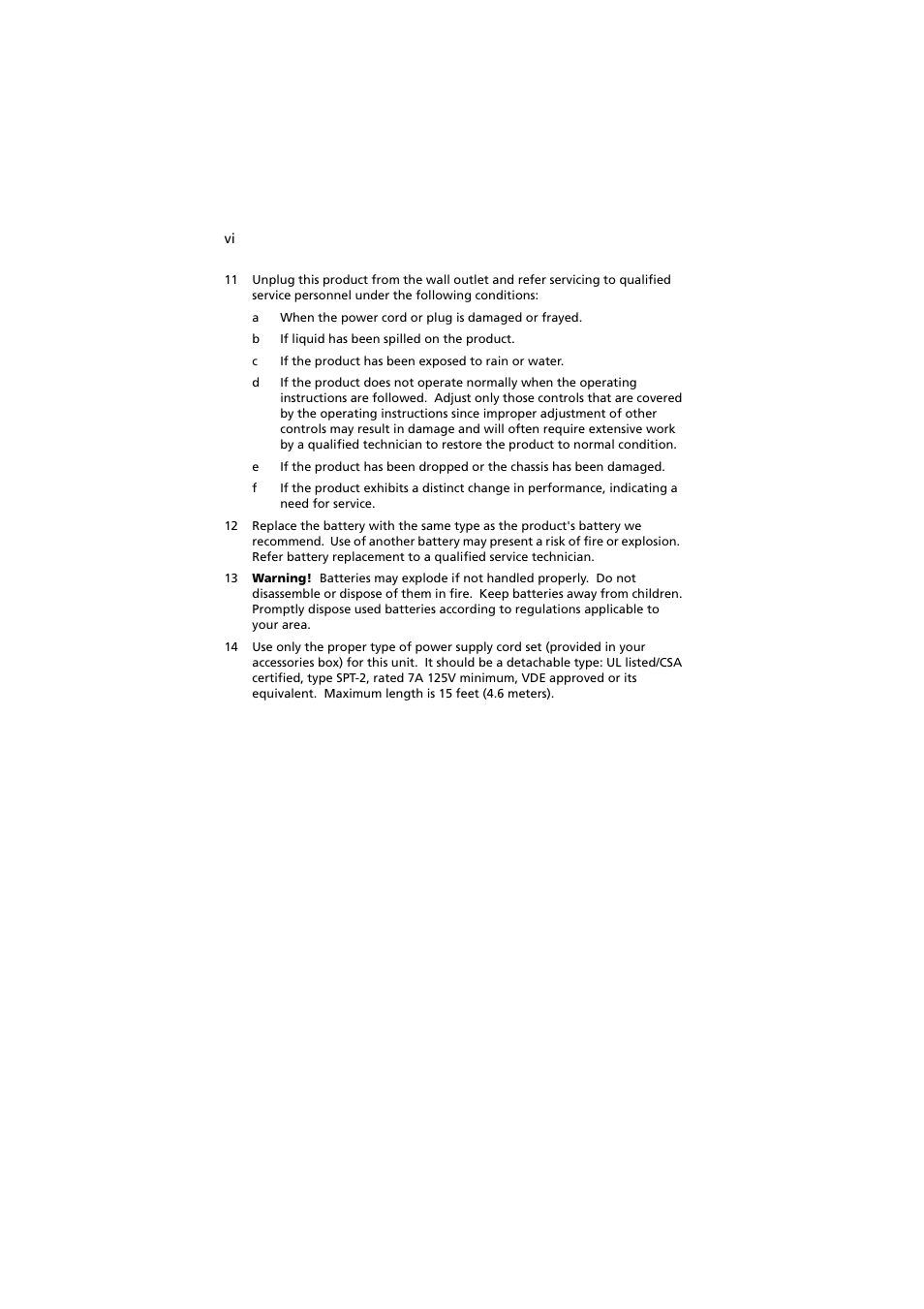 Acer Altos G540 Series User Manual | Page 6 / 146