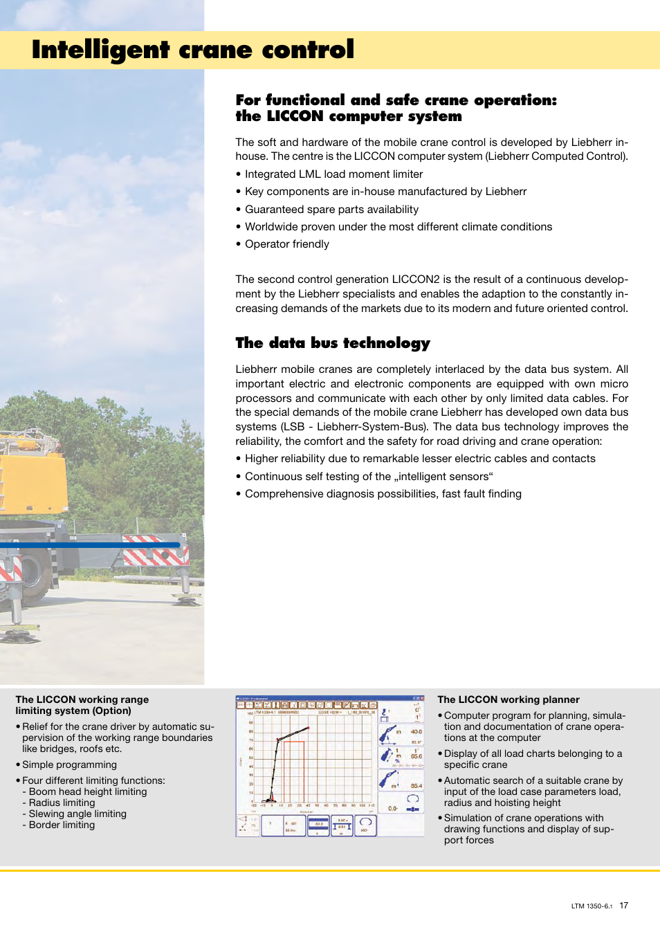 Intelligent crane control, The data bus technology | Liebherr LTM 1350-6.1 User Manual | Page 17 / 18
