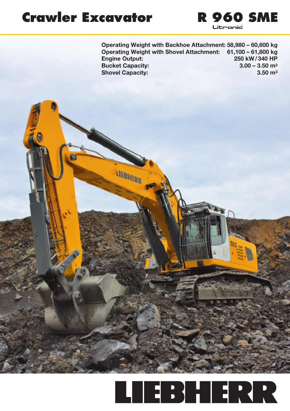 Liebherr R 960 SME User Manual | 12 pages