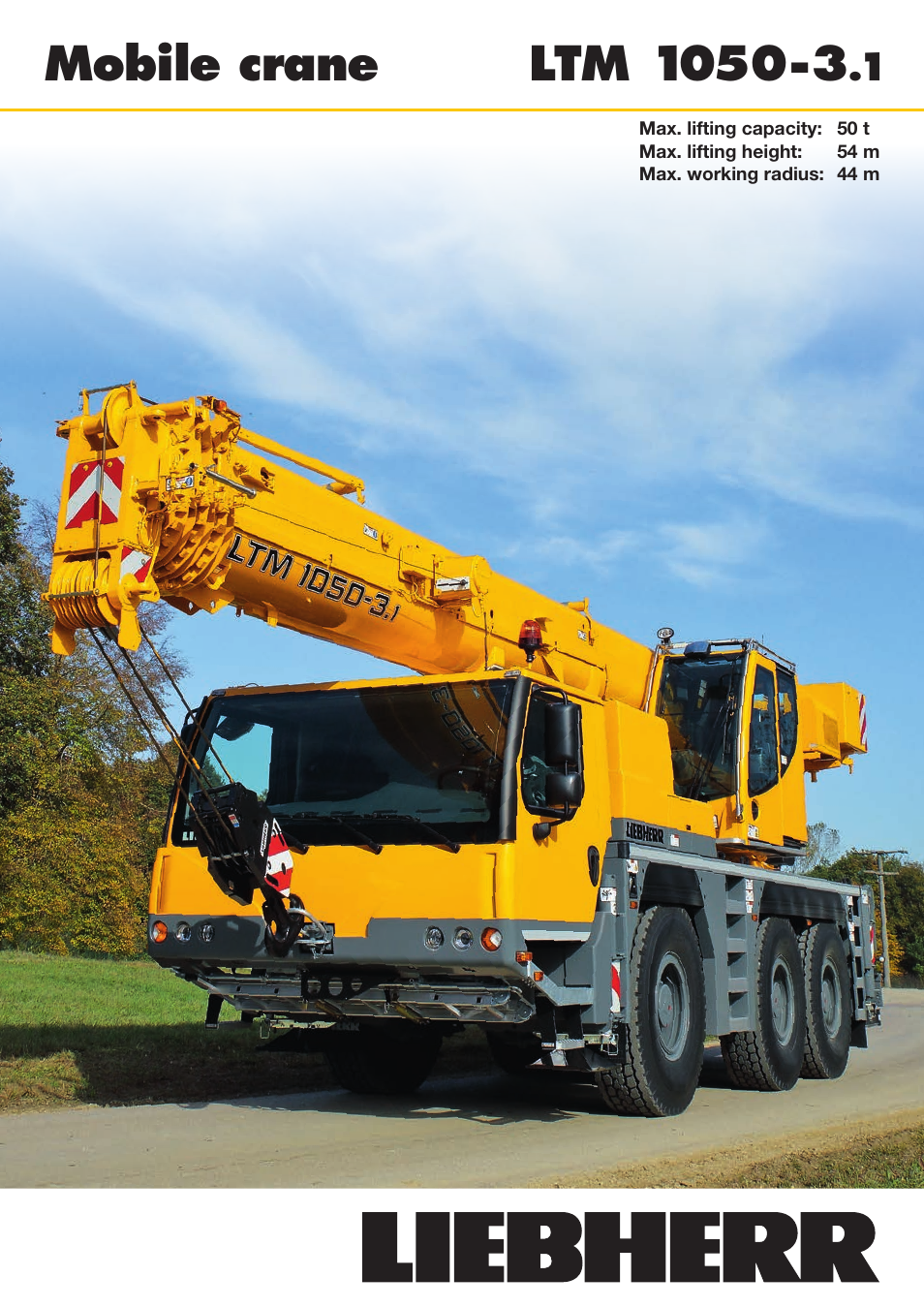 Liebherr LTM 1050-3.1 User Manual | 16 pages