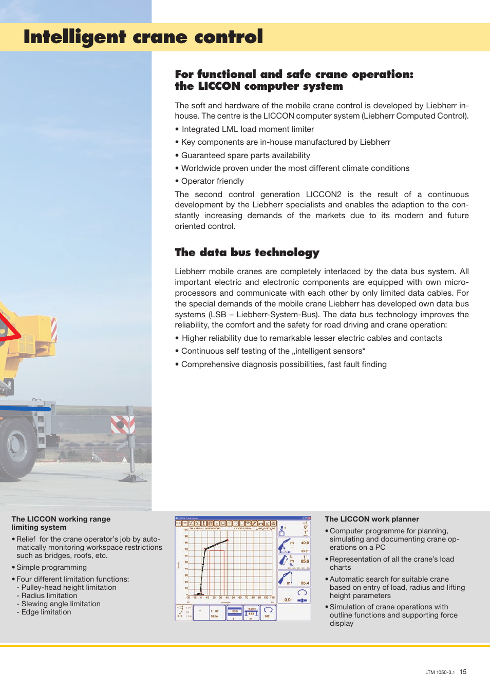 Intelligent crane control, The data bus technology | Liebherr LTM 1050-3.1 User Manual | Page 15 / 16