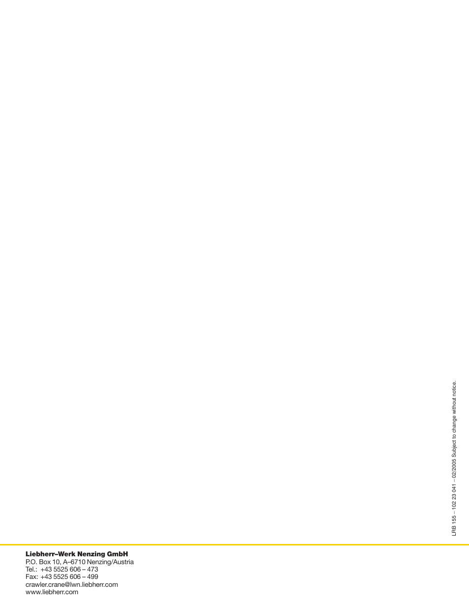 Liebherr LRB 155 User Manual | Page 12 / 12