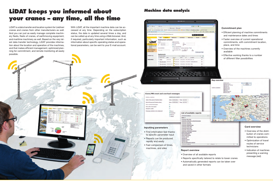 Lidat packages and features, Machine data analysis lidat functions | Liebherr 120 K-1 User Manual | Page 2 / 4