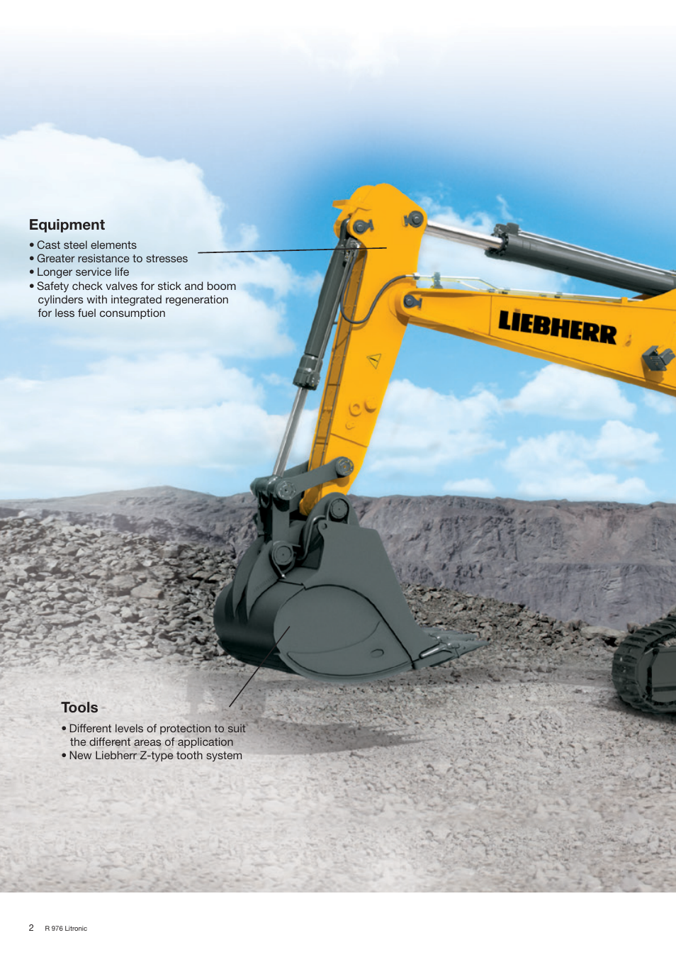 Equipment, Tools | Liebherr R 976 User Manual | Page 2 / 28