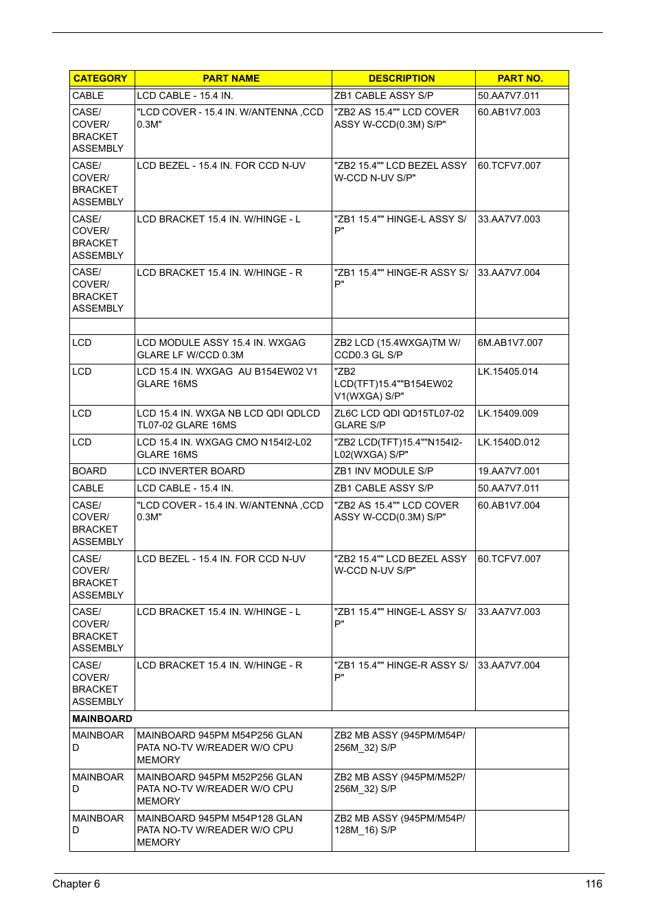 Acer 5600 User Manual | Page 126 / 129