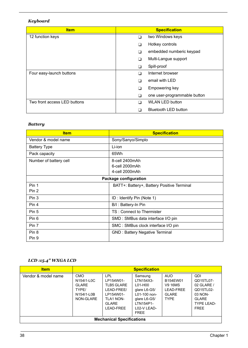 Acer 5600 User Manual | Page 44 / 129