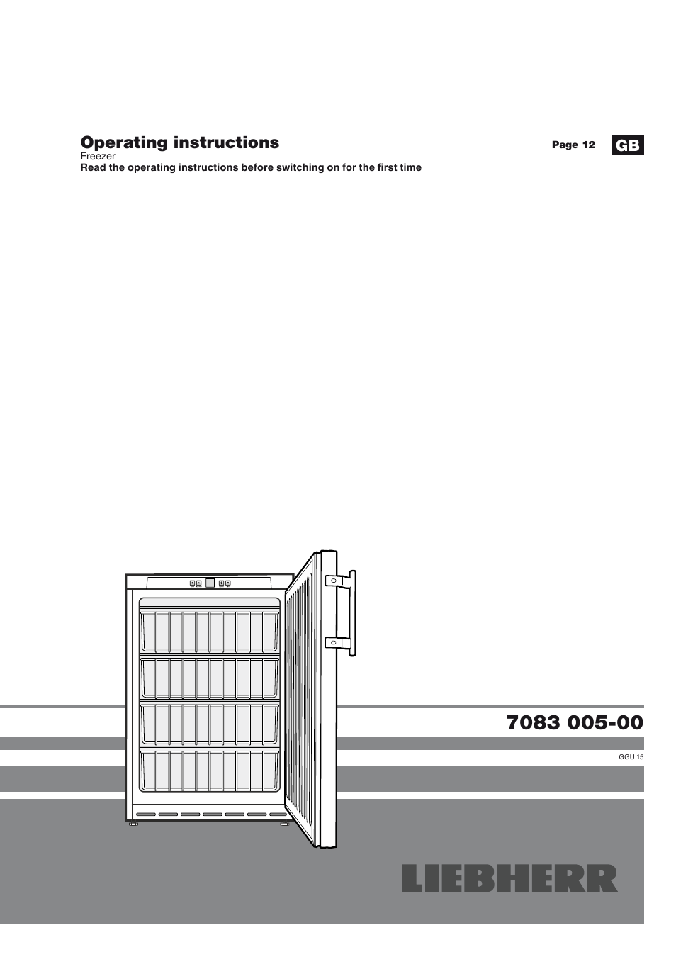 Liebherr GGU 1500 Premium User Manual | 11 pages