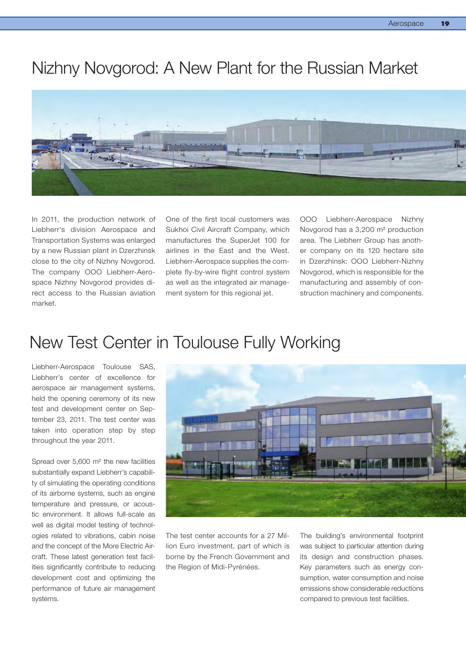 New test center in toulouse fully working | Liebherr Downloads User Manual | Page 19 / 36