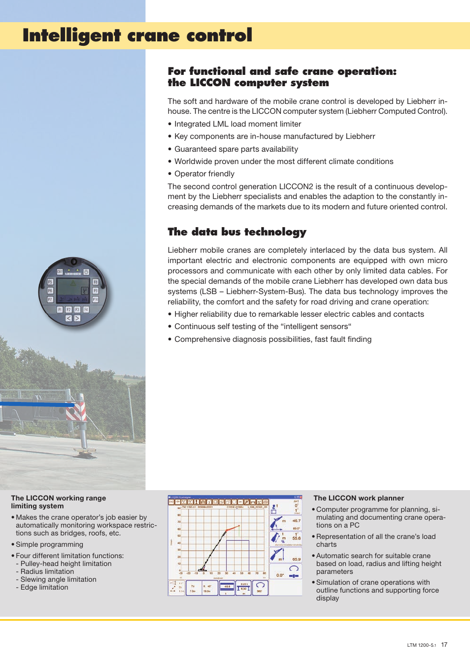 Intelligent crane control, The data bus technology | Liebherr LTM 1200-5.1 User Manual | Page 17 / 18