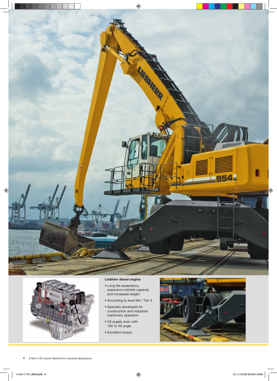 Liebherr A 954 C HD Litronic Material Handler User Manual | Page 4 / 28