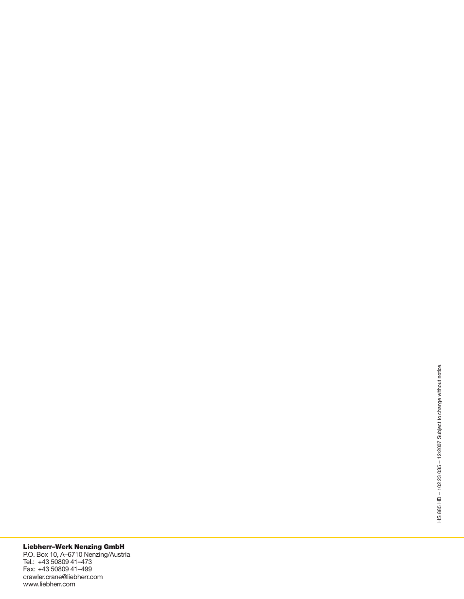 Liebherr HS 885 HD Litronic User Manual | Page 16 / 16