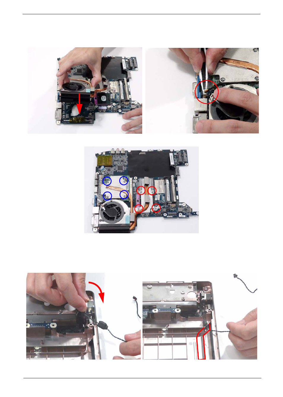 Replacing the thermal module, Replacing the rj-11 port | Acer 4730 User Manual | Page 113 / 194