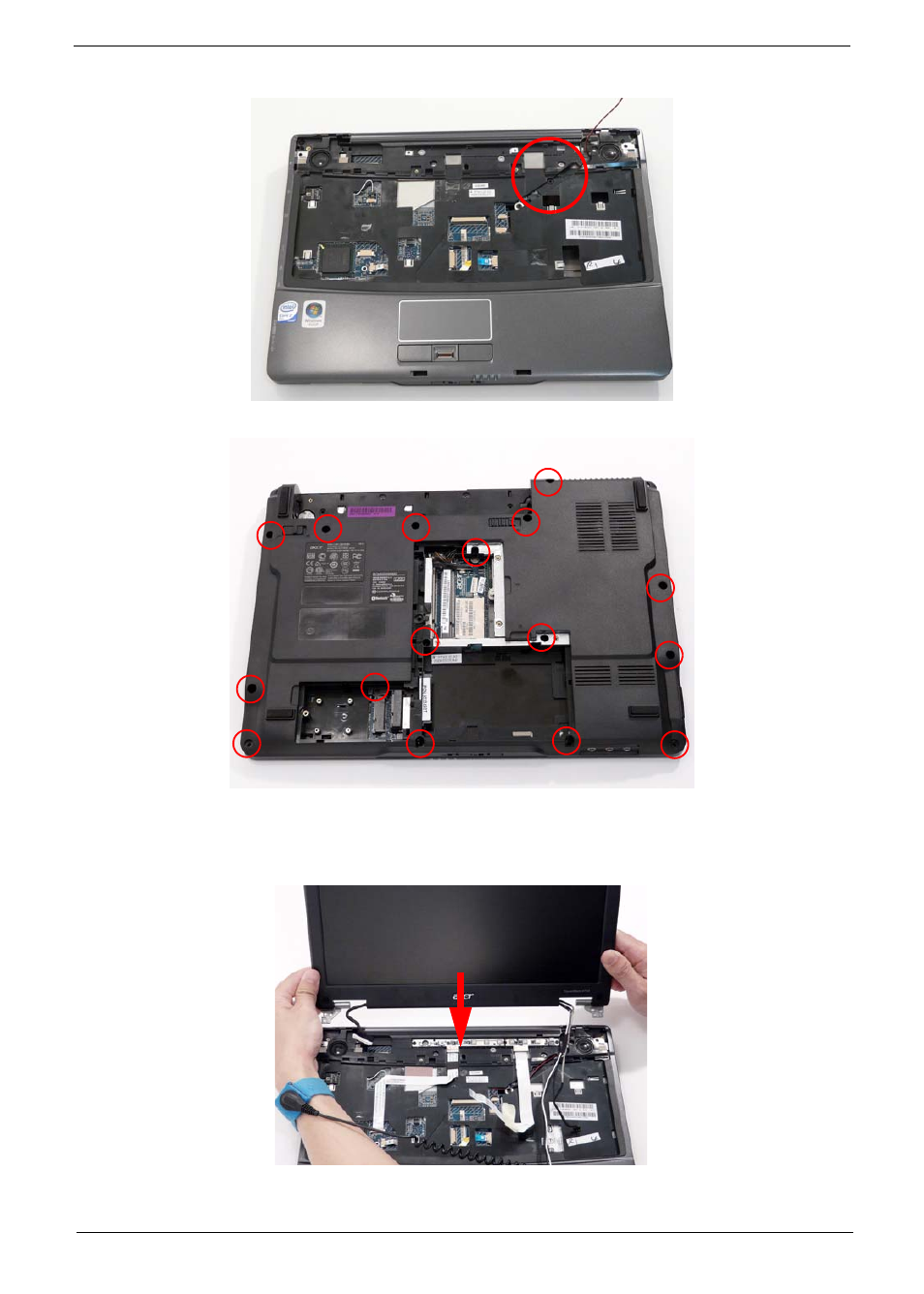 Replacing the lcd module | Acer 4730 User Manual | Page 123 / 194