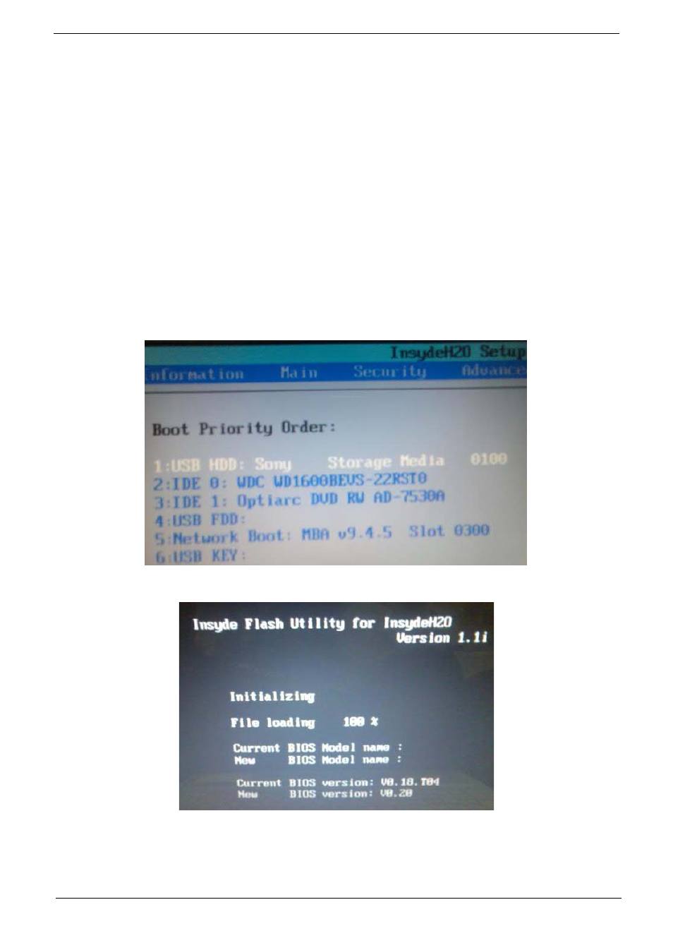 Bios flash utility | Acer 4730 User Manual | Page 47 / 194