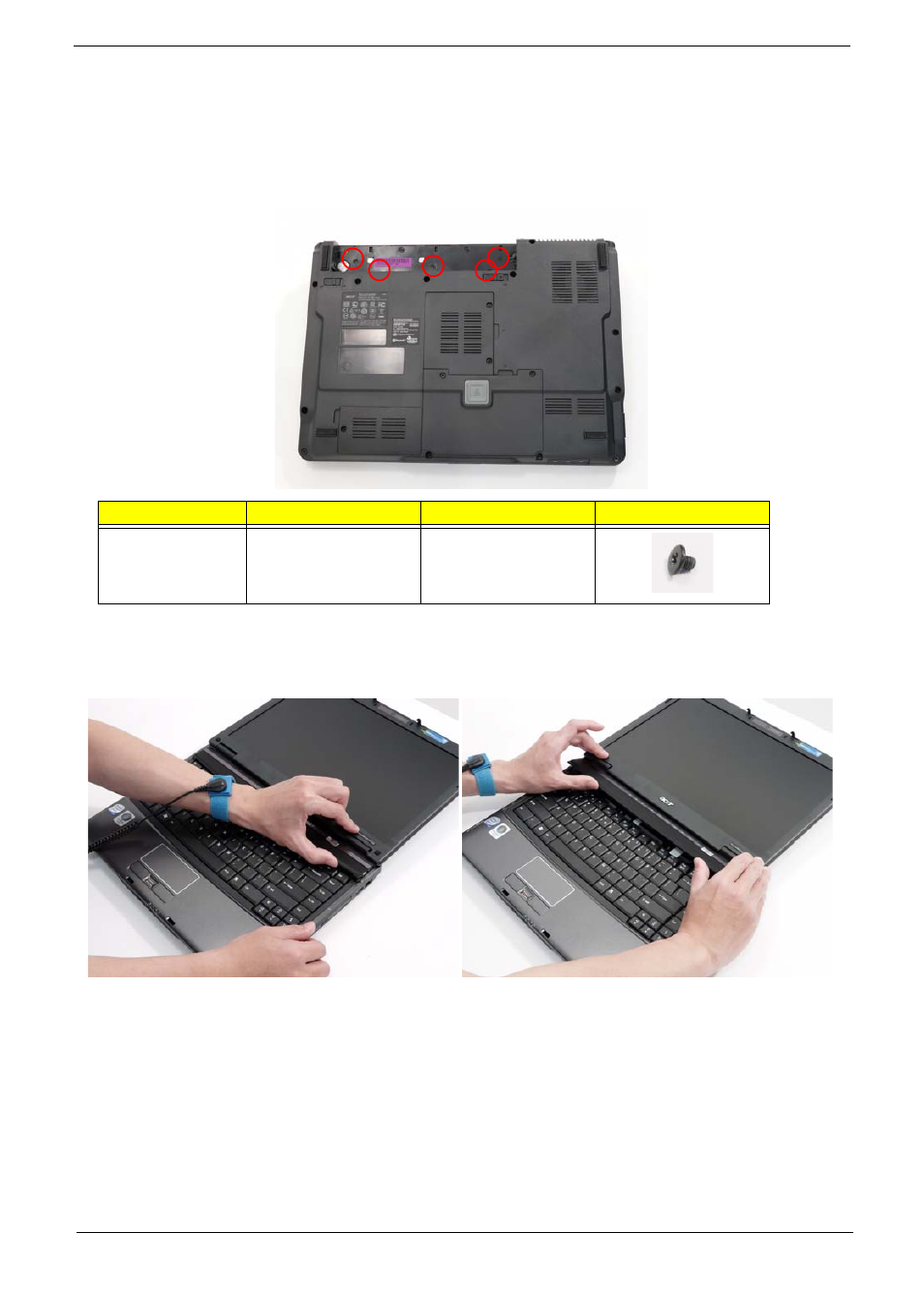 Removing the switch cover | Acer 4730 User Manual | Page 69 / 194