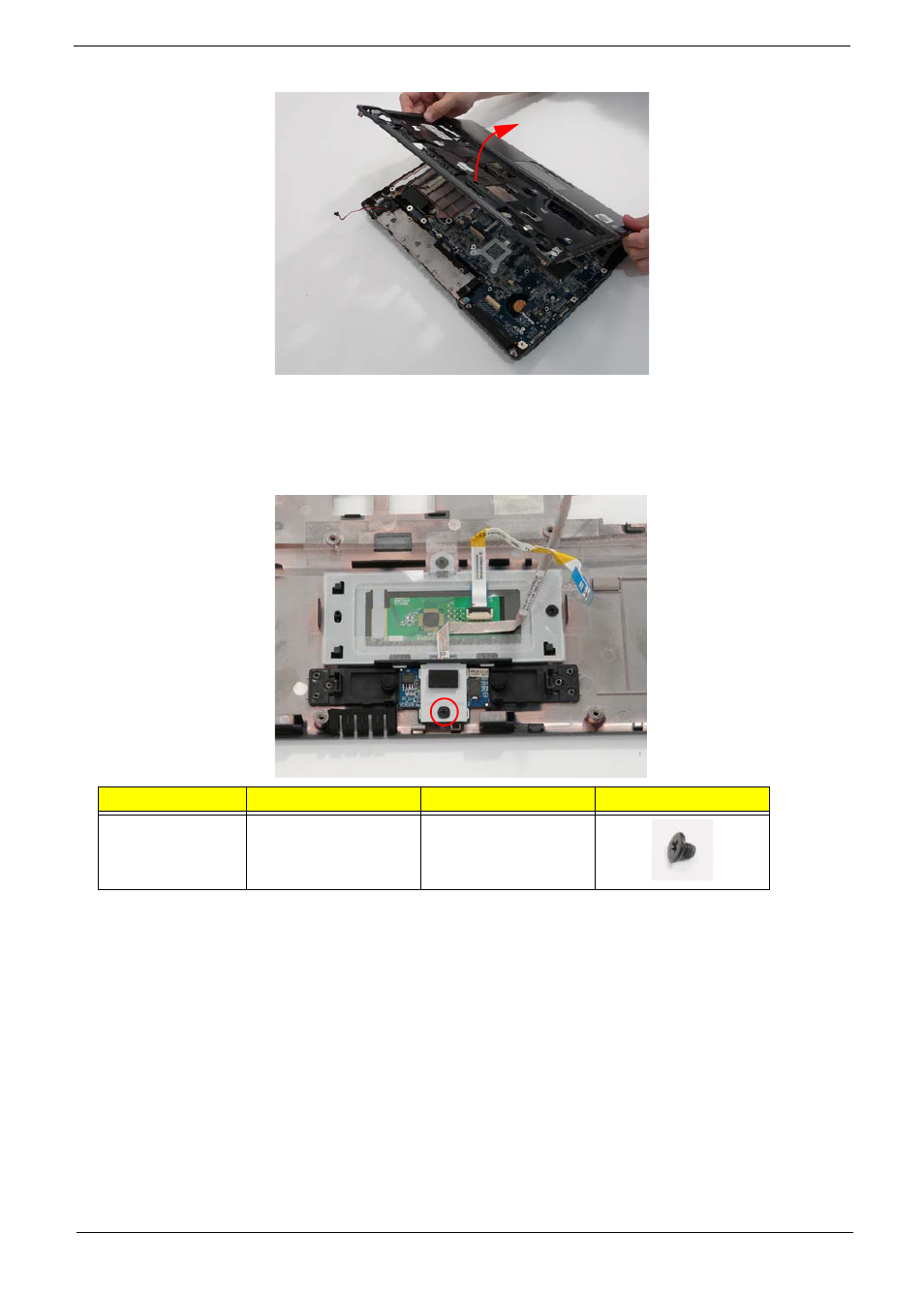 Removing the finger print reader | Acer 4730 User Manual | Page 81 / 194