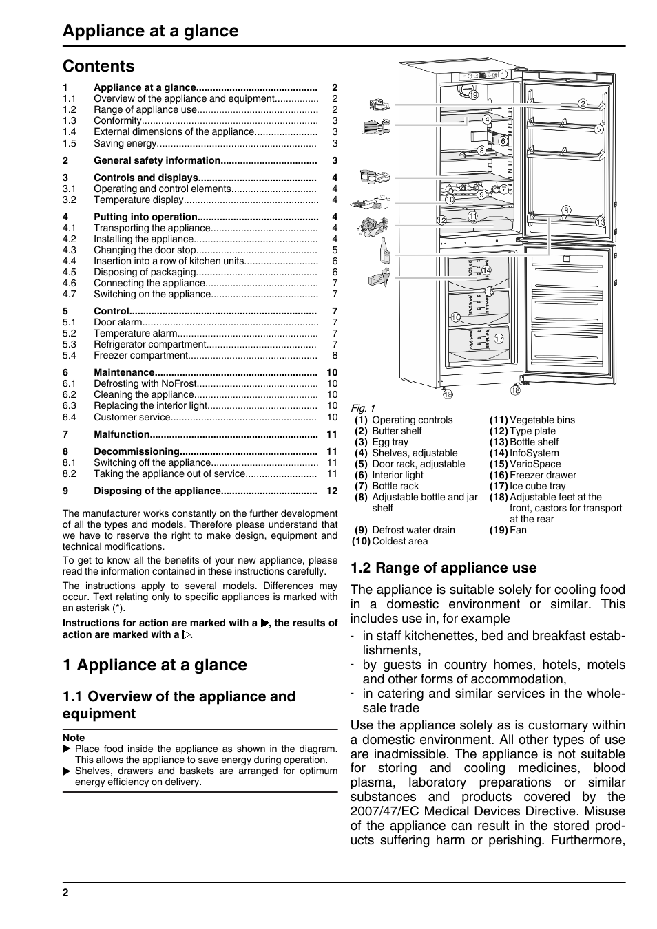 Liebherr CNsl 3033 Comfort NoFrost User Manual | Page 2 / 12