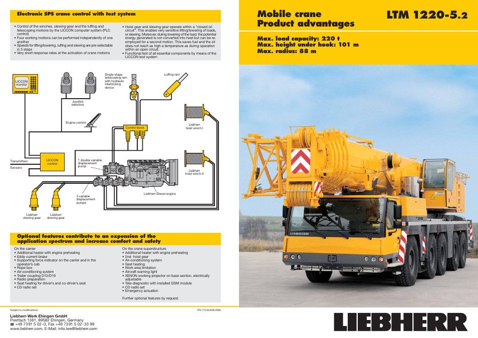 Mobile crane product advantages | Liebherr LTM 1220-5.2 User Manual | Page 12 / 12