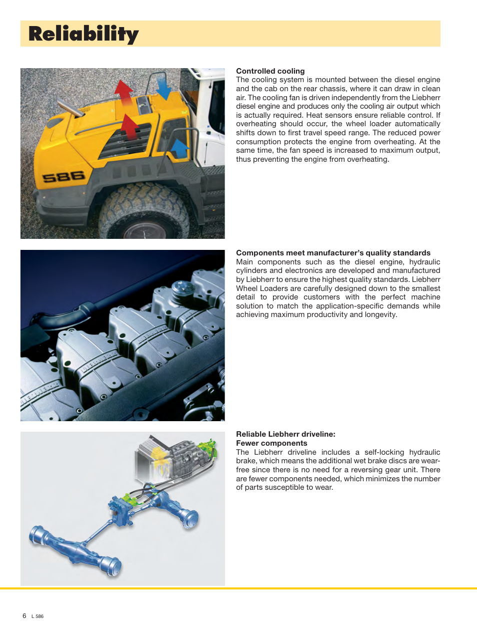 Reliability | Liebherr L 586 User Manual | Page 6 / 16
