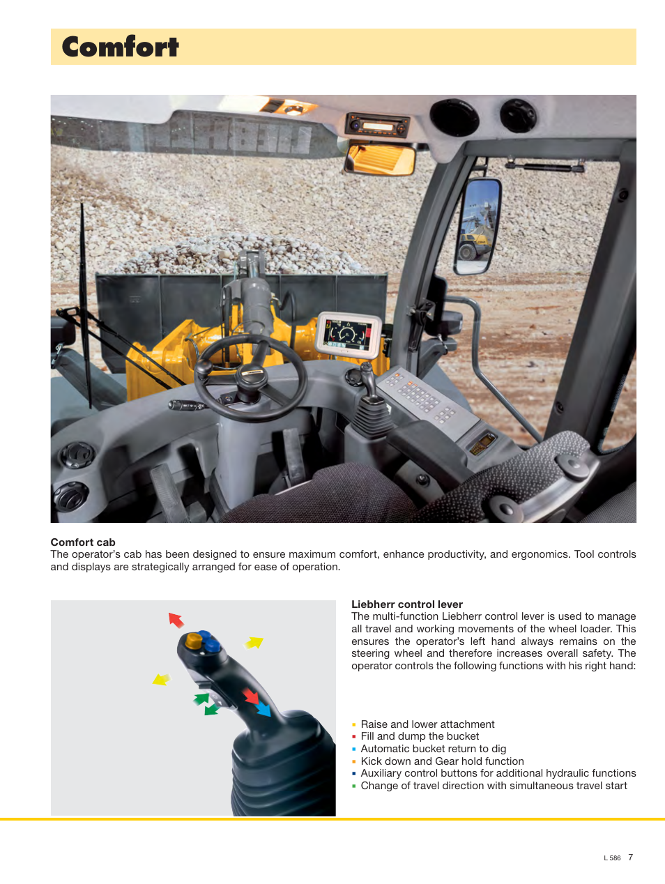 Comfort | Liebherr L 586 User Manual | Page 7 / 16