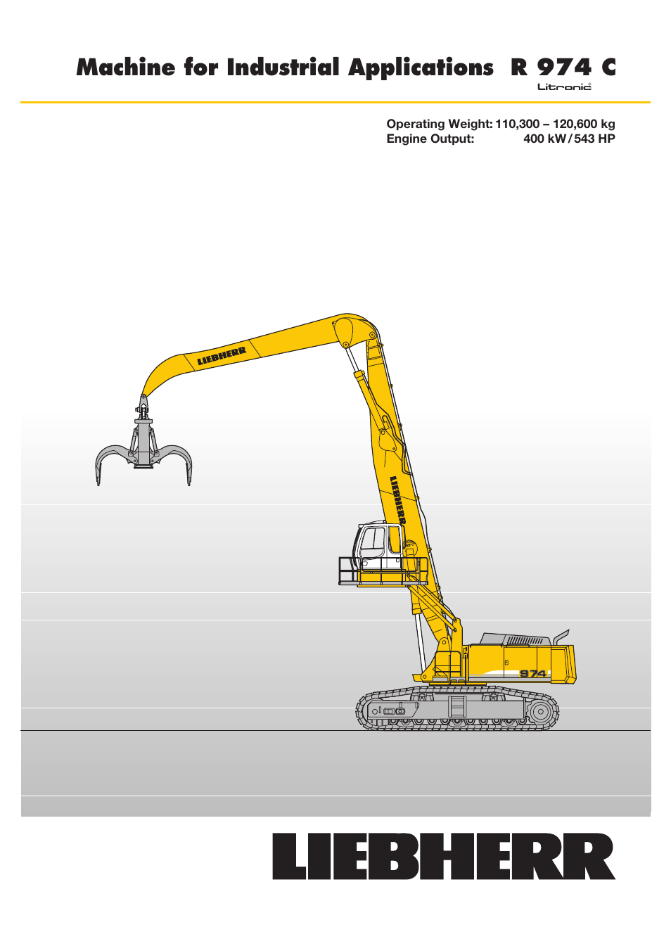 Liebherr R 974 C Litronic User Manual | 18 pages